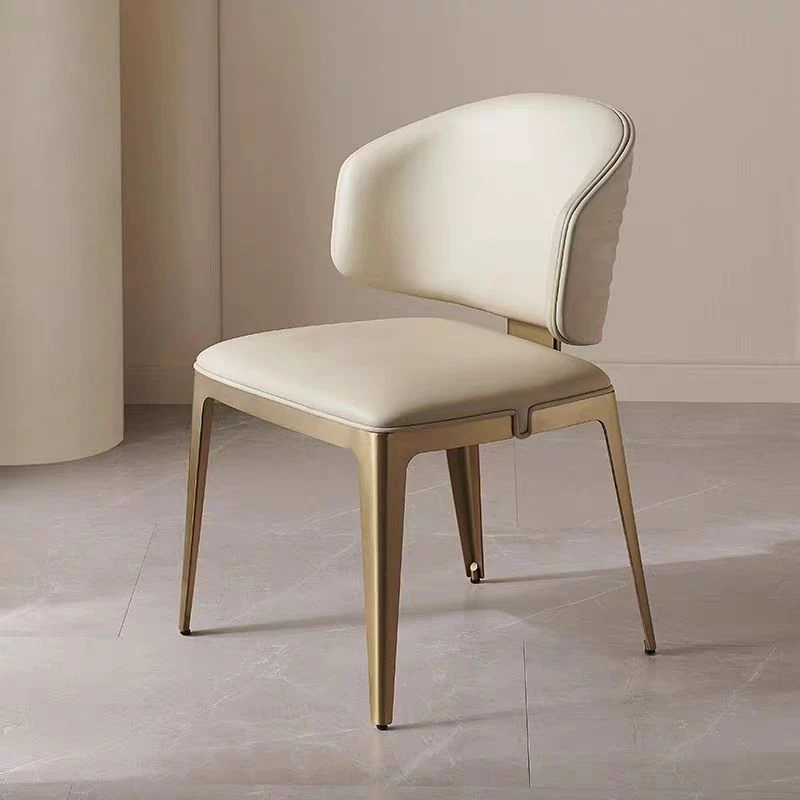 轻奢餐椅家用意式高定波纹个性舒适别墅大平层餐厅现代简约靠背椅