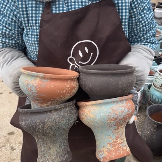 红陶口14高15瑕疵