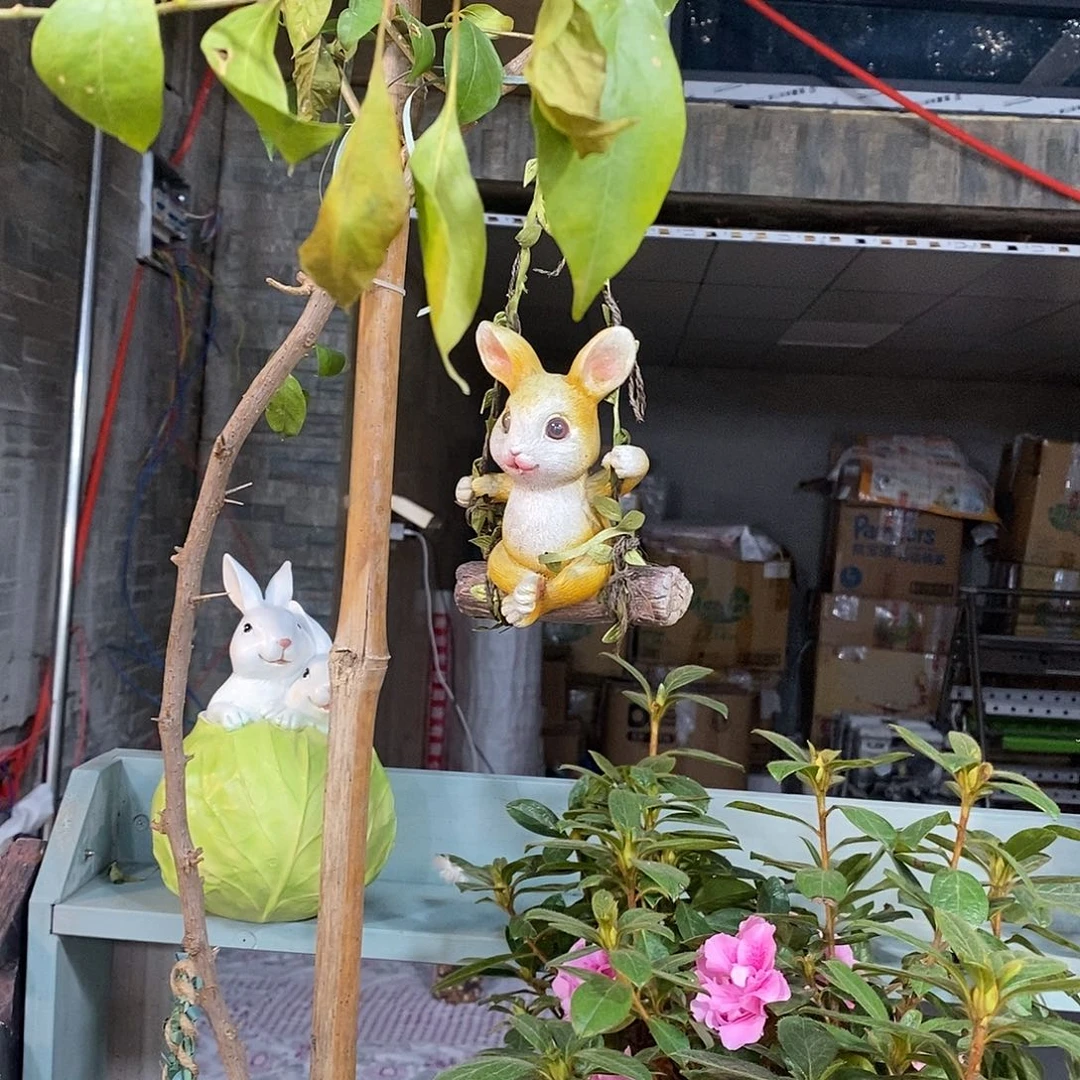 有机玻璃秋千兔子