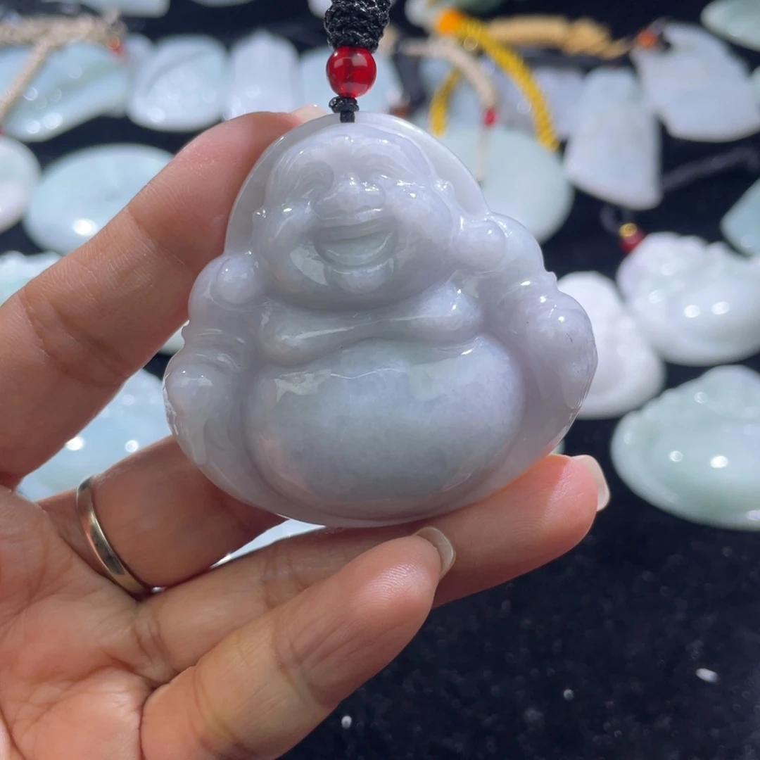 歌***翡翠未镶嵌颈饰佛公