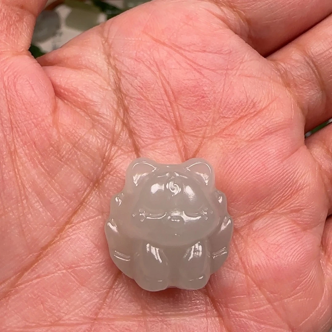 和田玉18K金镶嵌颈饰