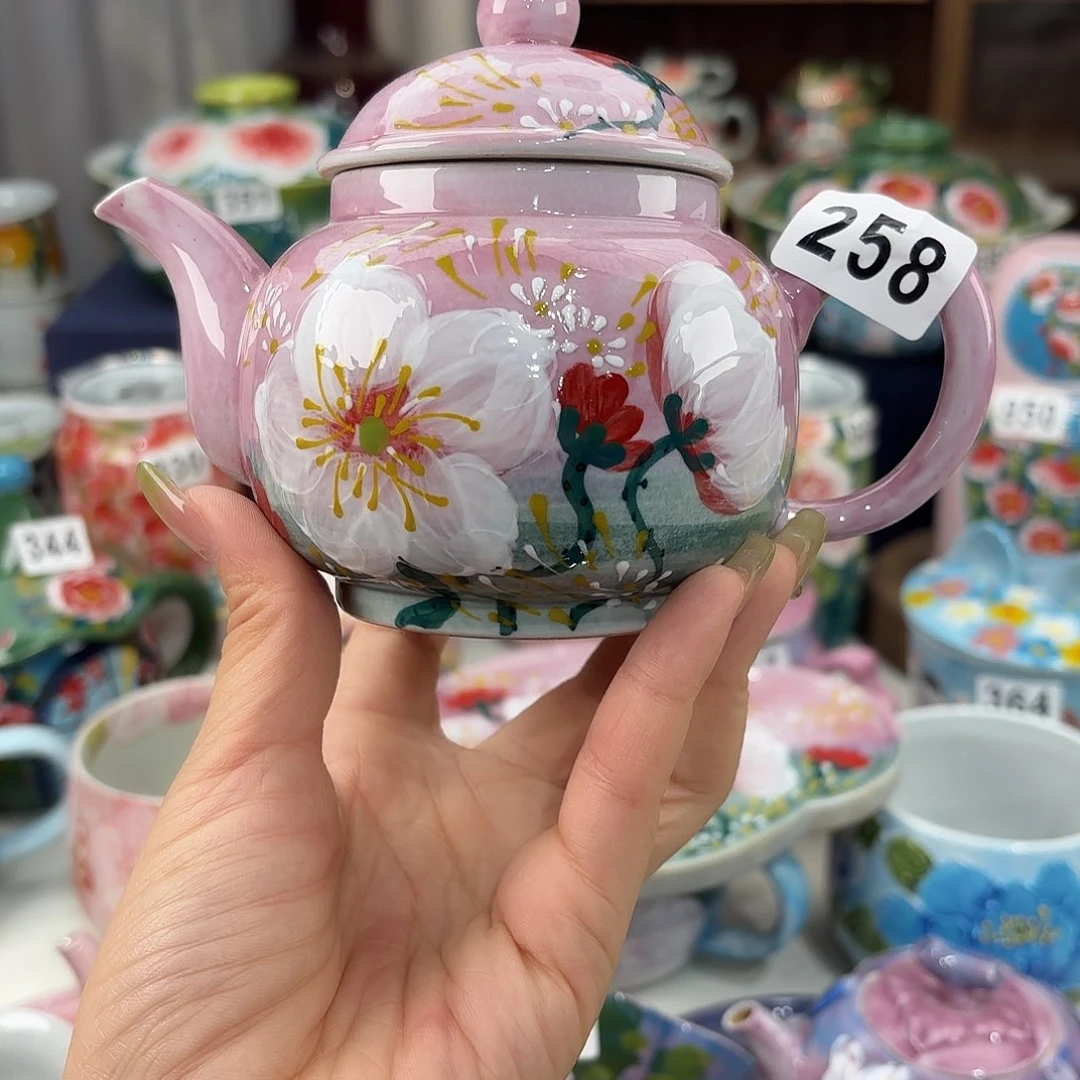 景德镇手绘高温釉下彩陶瓷茶具