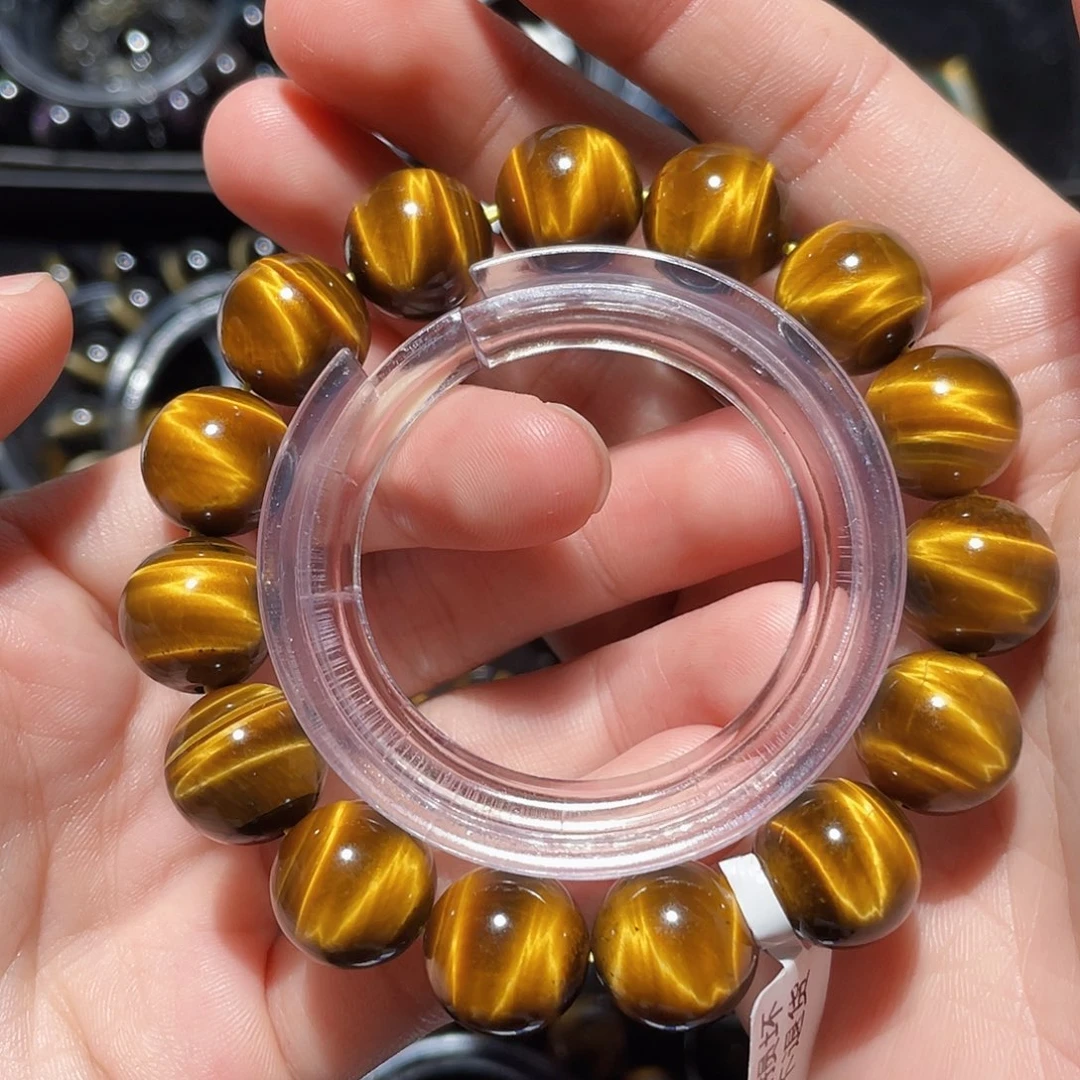 轱***圈未镶嵌手链木变石（虎睛石）