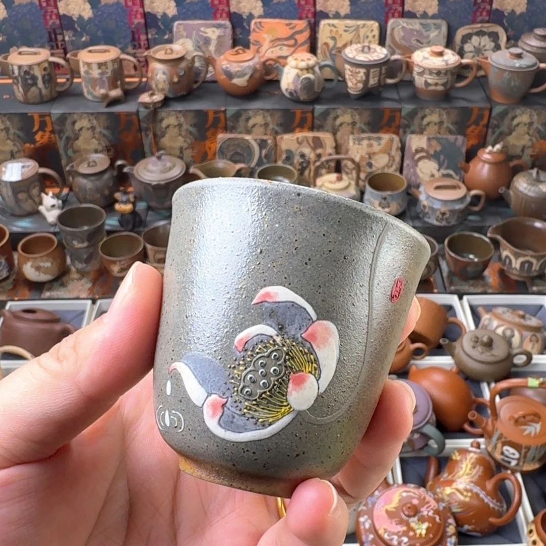 茶壶紫砂70cc精工半手