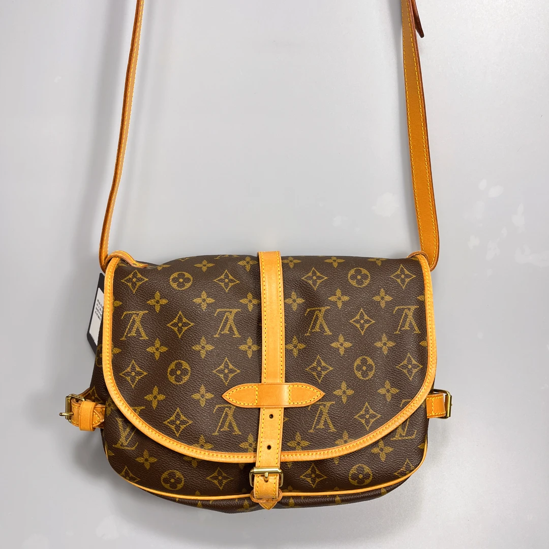 95新 LouisVuitton/路易威登 复燃精选/老花小号双子星斜挎包
