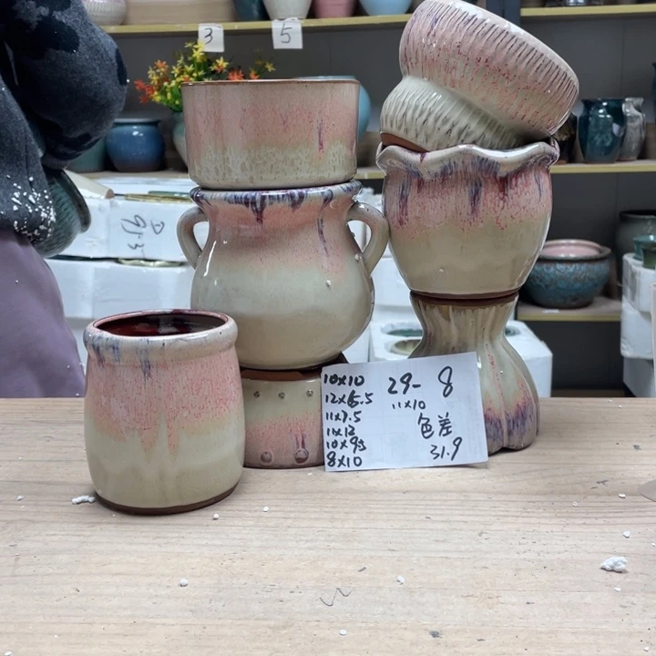 紫砂花盆多肉花盆微瑕8