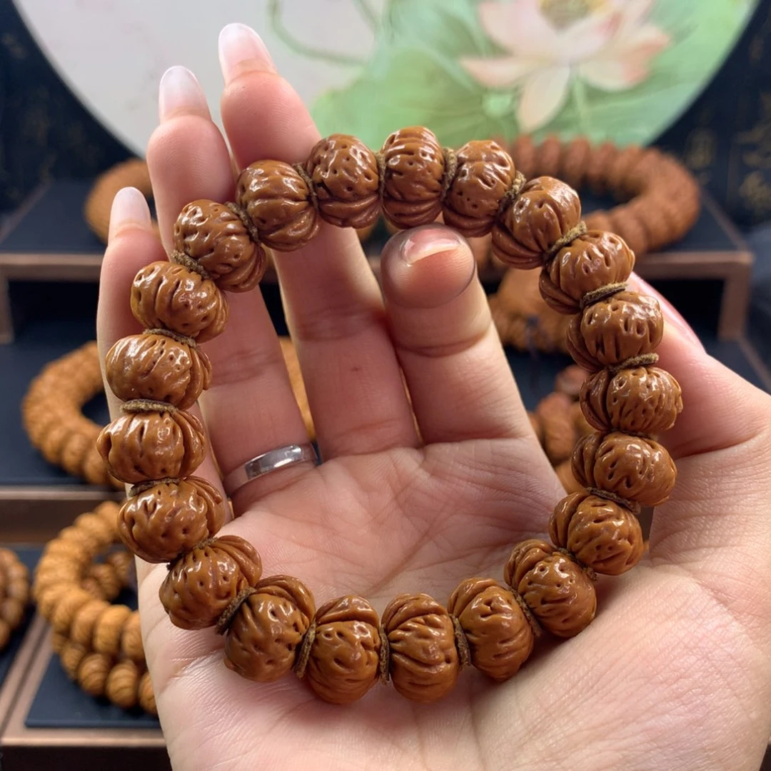 【闪购商品】桃核手串扯***天1.3尺寸蟠桃