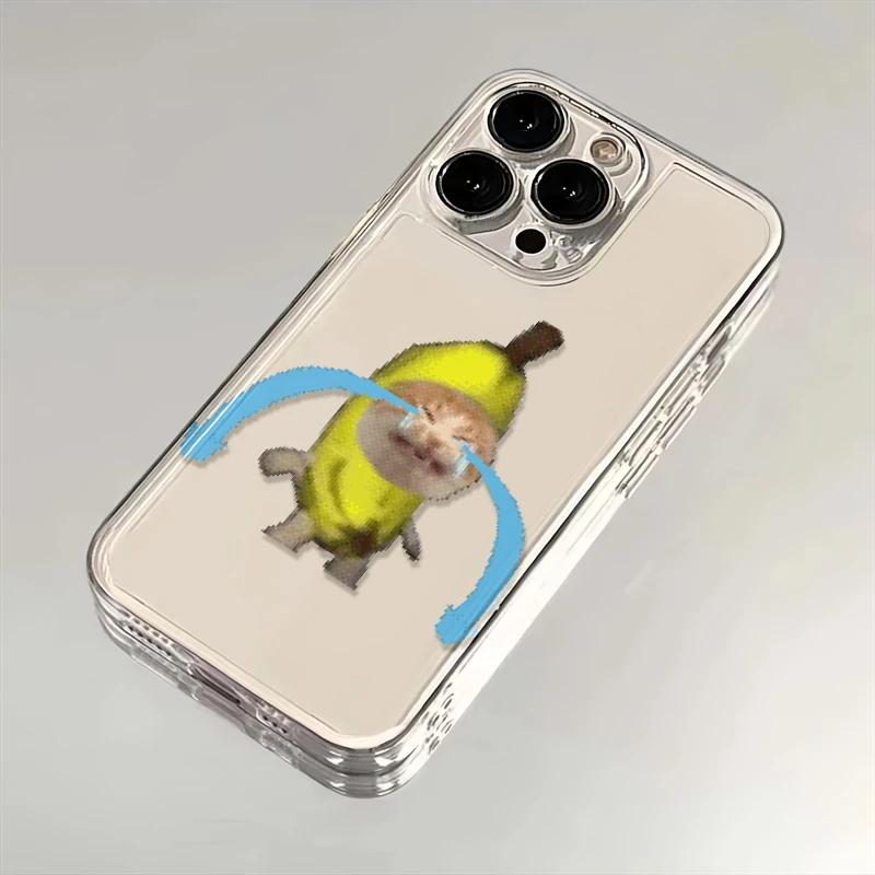 大哭香蕉猫适用iPhone16小米15华为苹果14promax手机壳13太空MT
