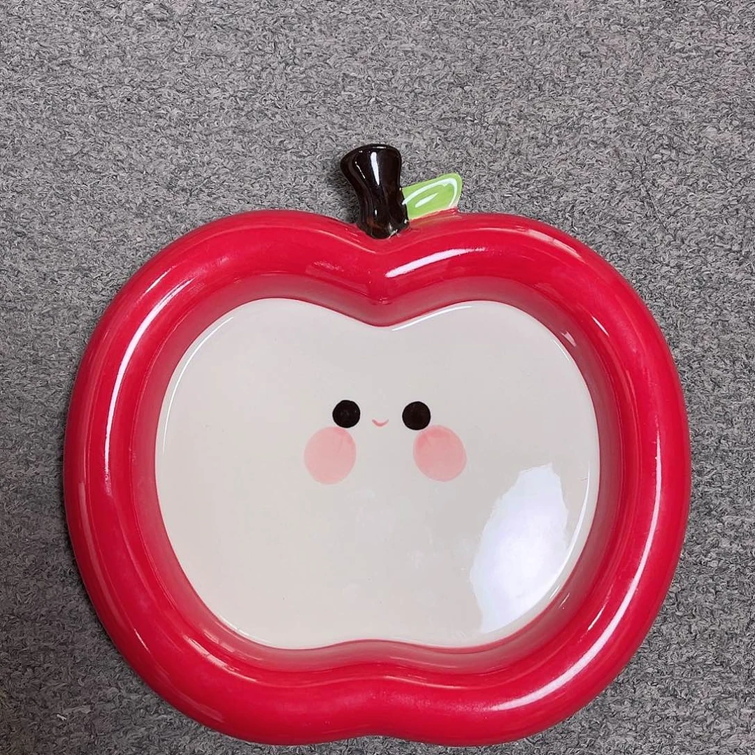陶瓷ins风小苹果八寸异性盘