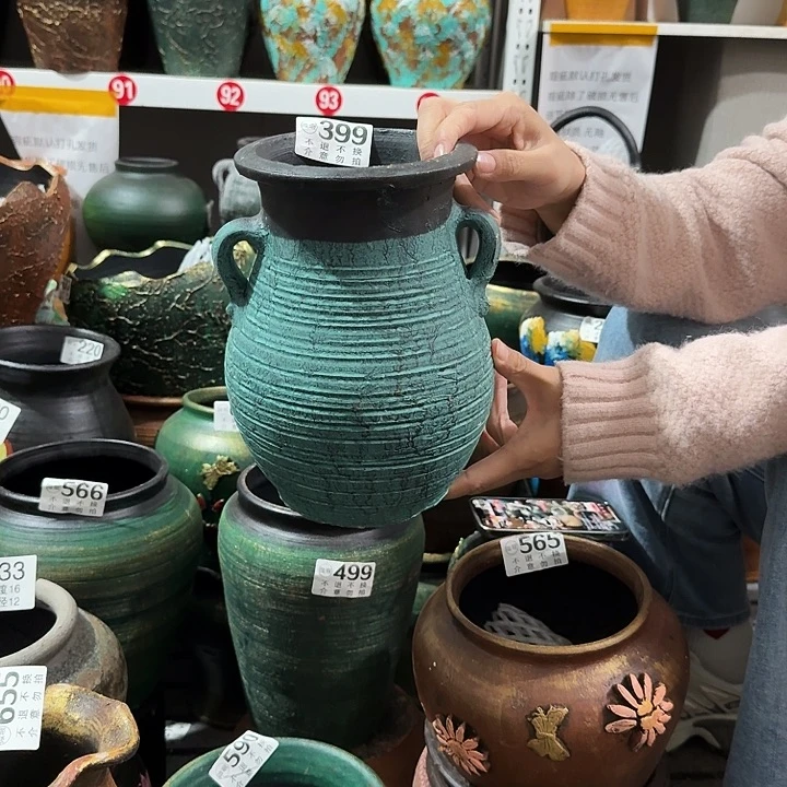 绿色双耳399高度23口径15