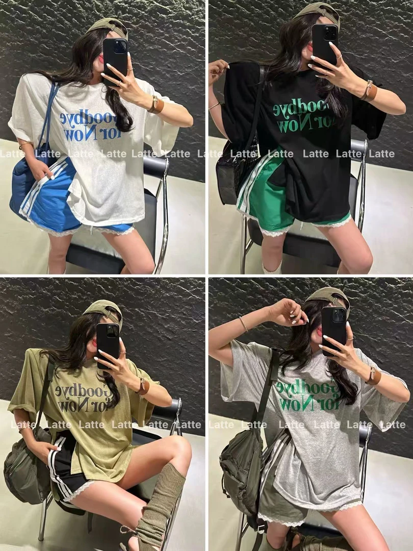 LATTE新款 我老婆自留款 特别舒服的垫肩超薄宽松短袖T恤