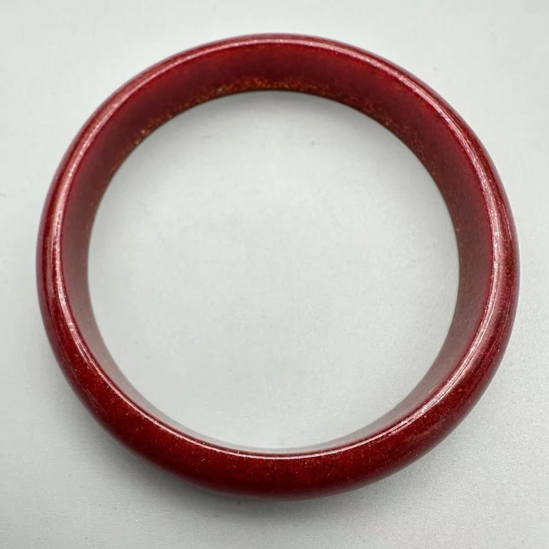 含辰砂工艺品JT085-晶体砂宽版镯子