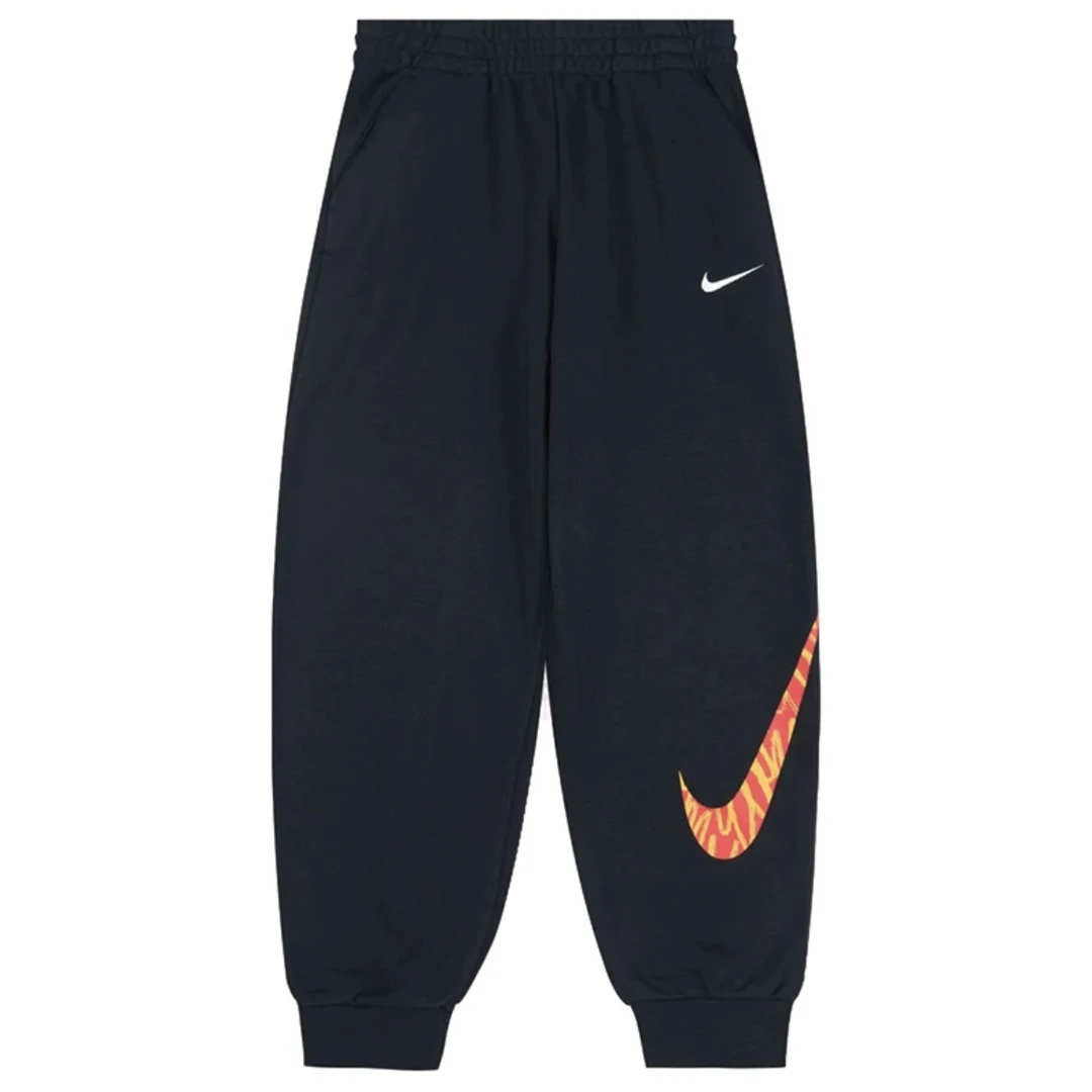 NIKE耐克大童灵蛇迎新系列K NSW ICON FLCJGGR针织长裤HV8962-010