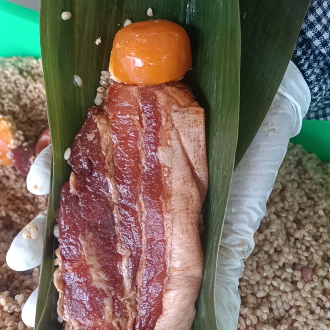 5枚装双蛋黄五花肉粽子广式早茶