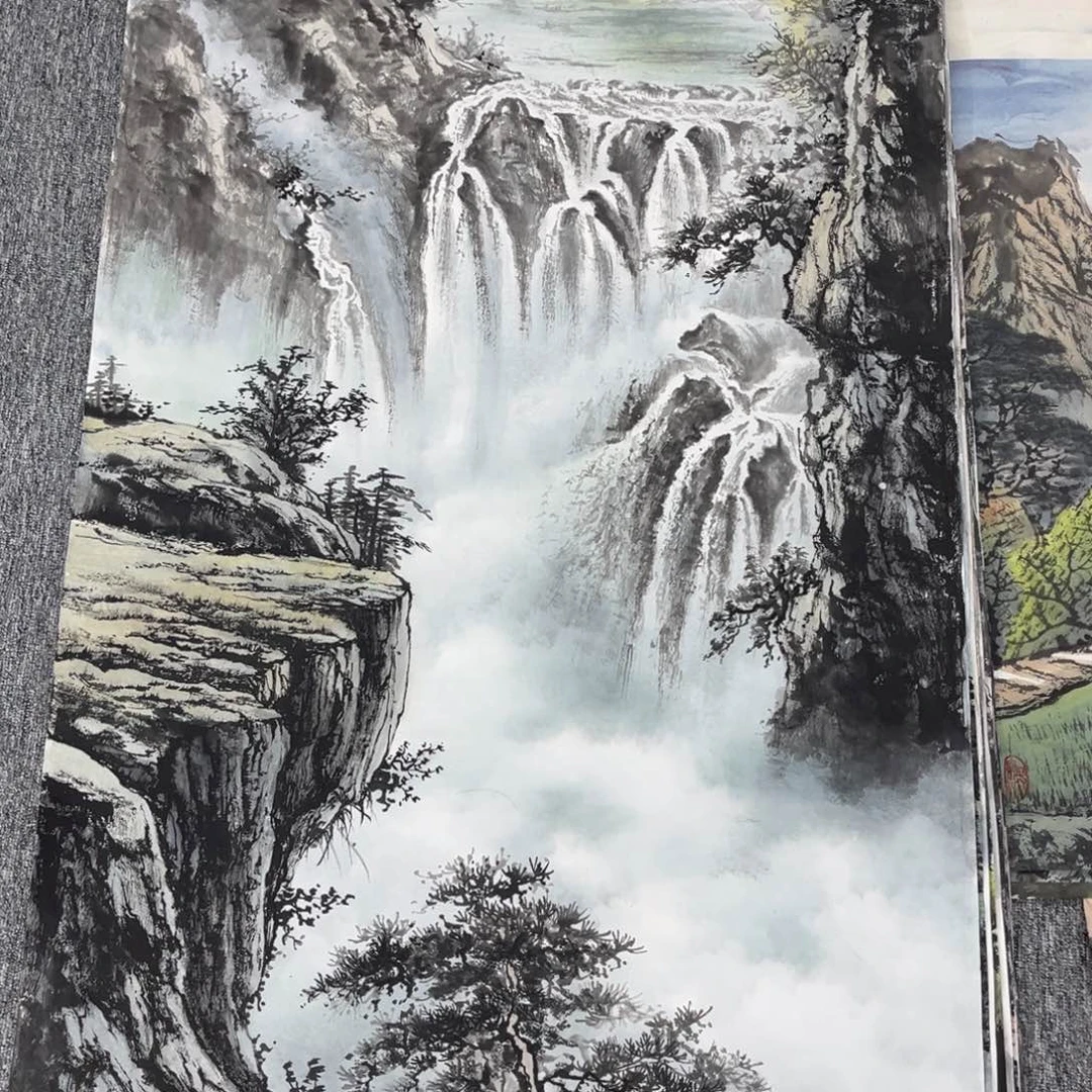 国画绘画作品多次参加