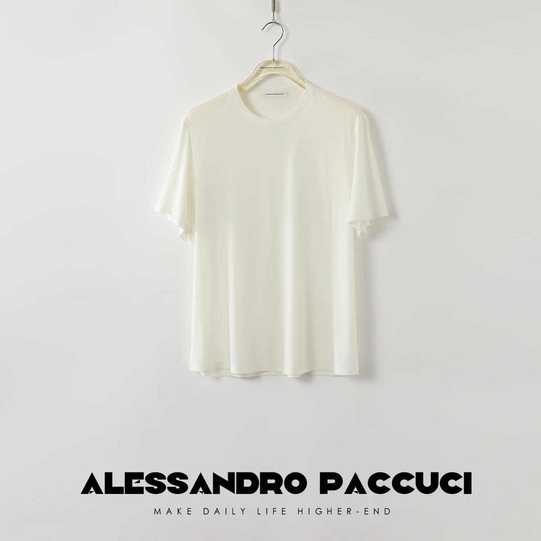 AP洛哥42004TT【云柔裸感】莱赛尔真丝透气舒适软糯百搭基础打底T恤