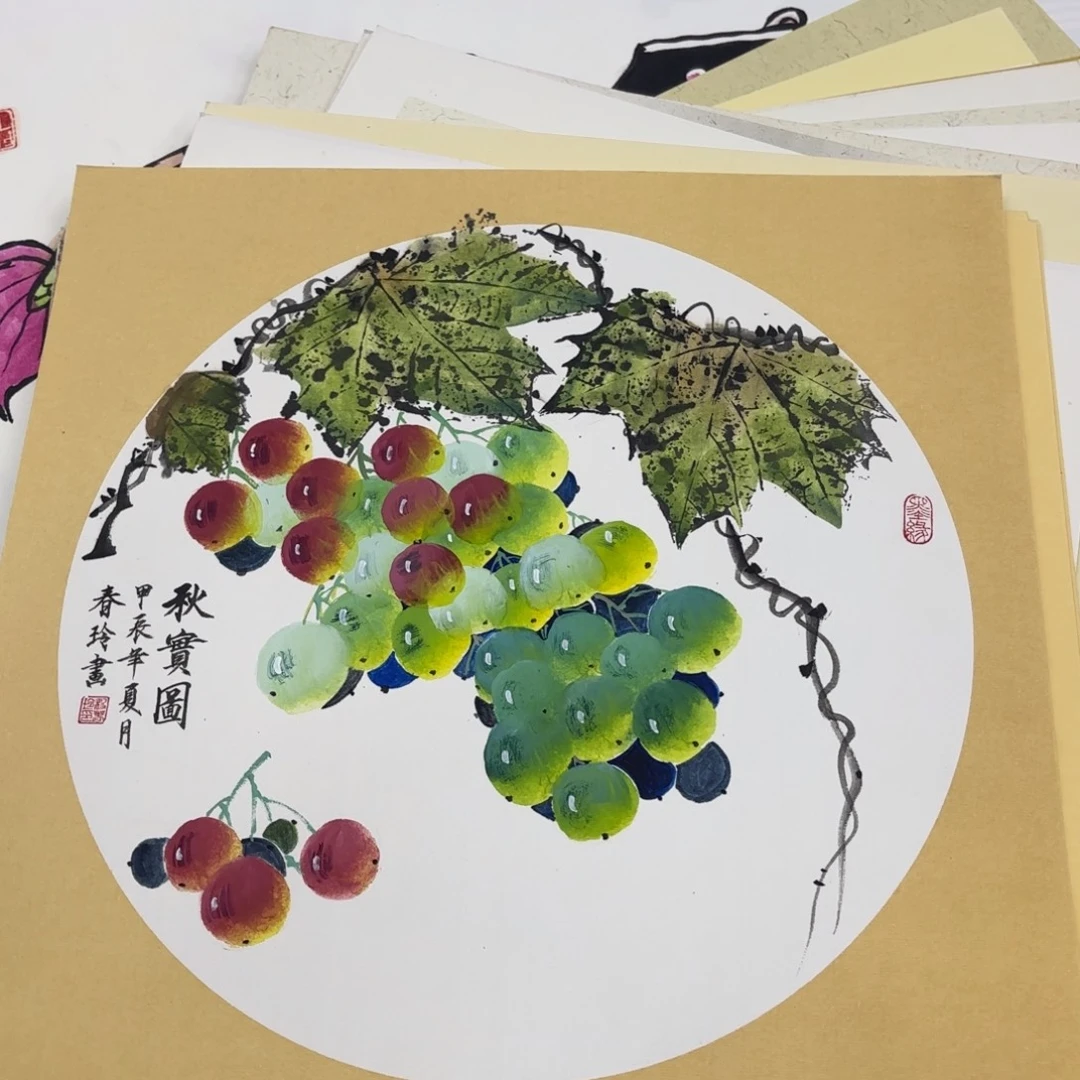 国画38-38卡纸作品童