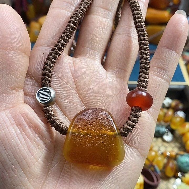 未镶嵌项链蜜蜡项链
