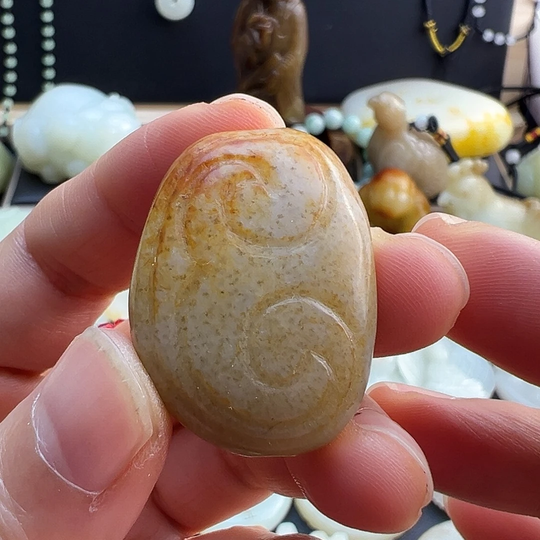 和田玉未镶嵌挂件