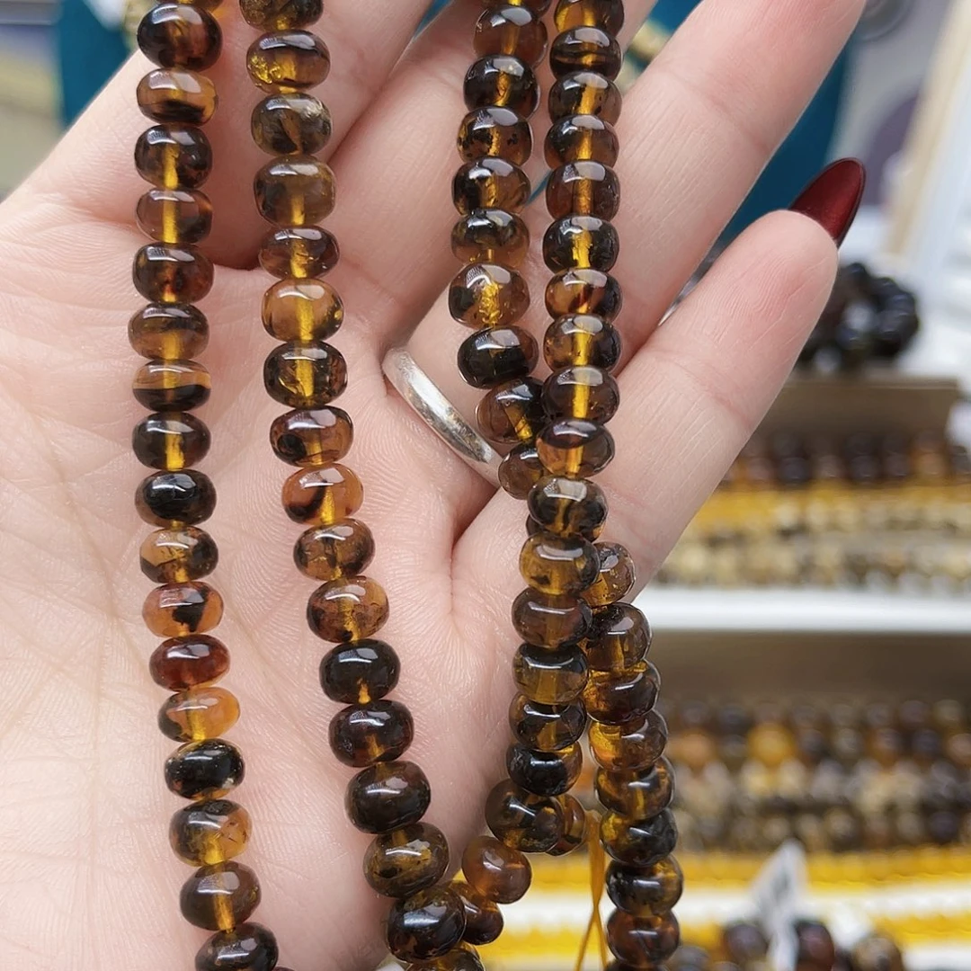 琥珀颈饰未镶嵌抚顺琥珀7