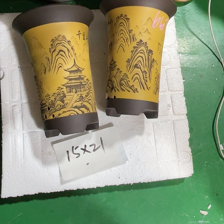 锦***福花盆紫砂微瑕小号