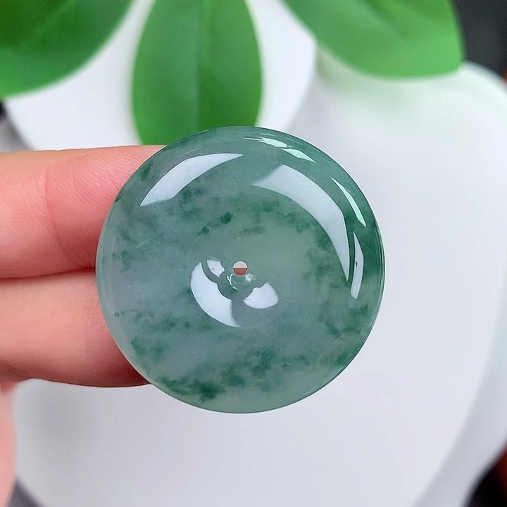 颈饰未镶嵌翡翠平安扣 29.3x6.5mm