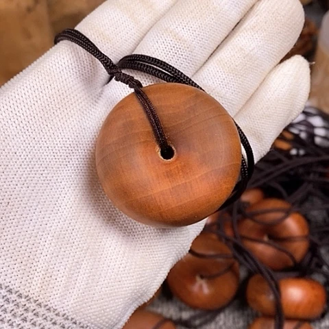 檀香木手串/手链老山檀香平安扣4.0/2.0