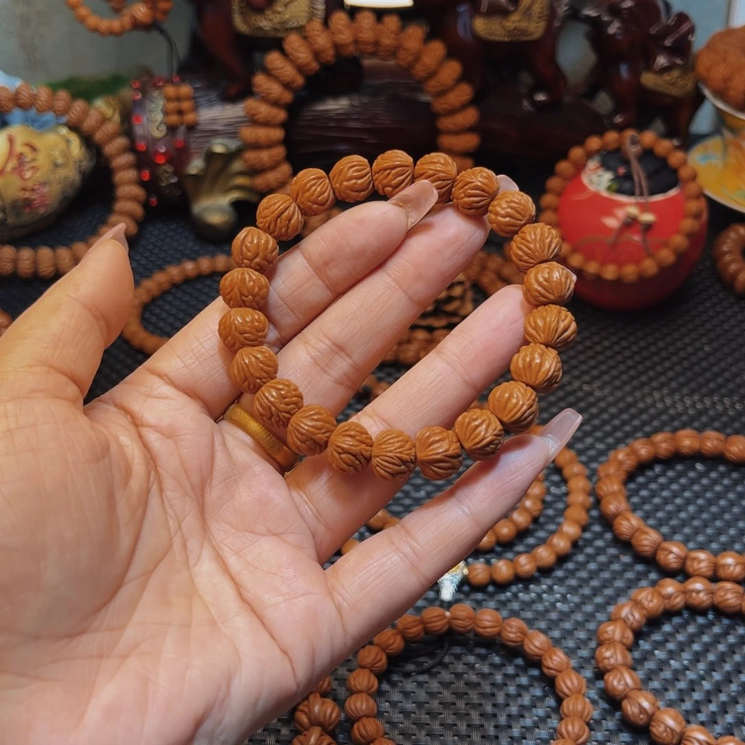 桃核手串12野生小飞龙单圈