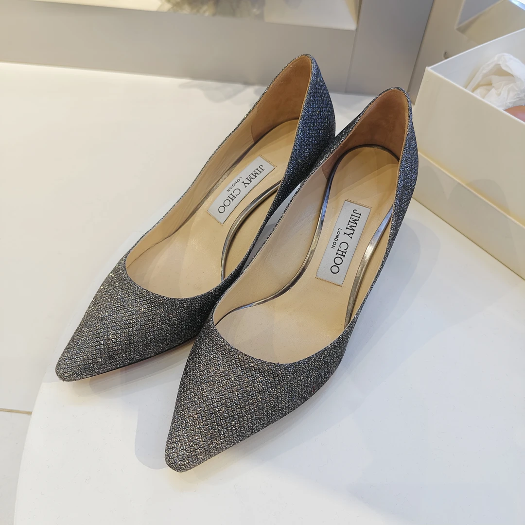95新 JIMMY CHOO/吉米周 千颂伊同款 高跟鞋 36码