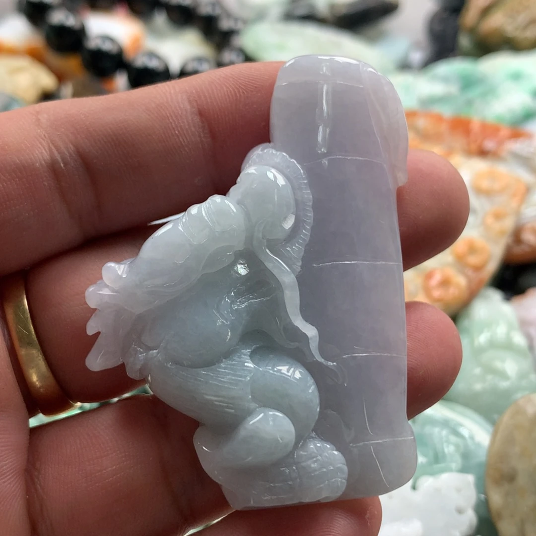翡翠未镶嵌颈饰保真天然a货翡翠