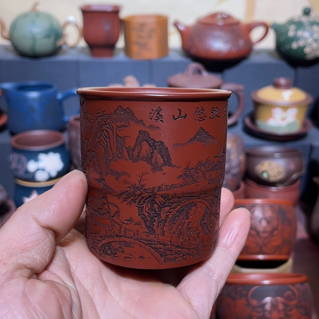 原矿紫砂手工主人杯