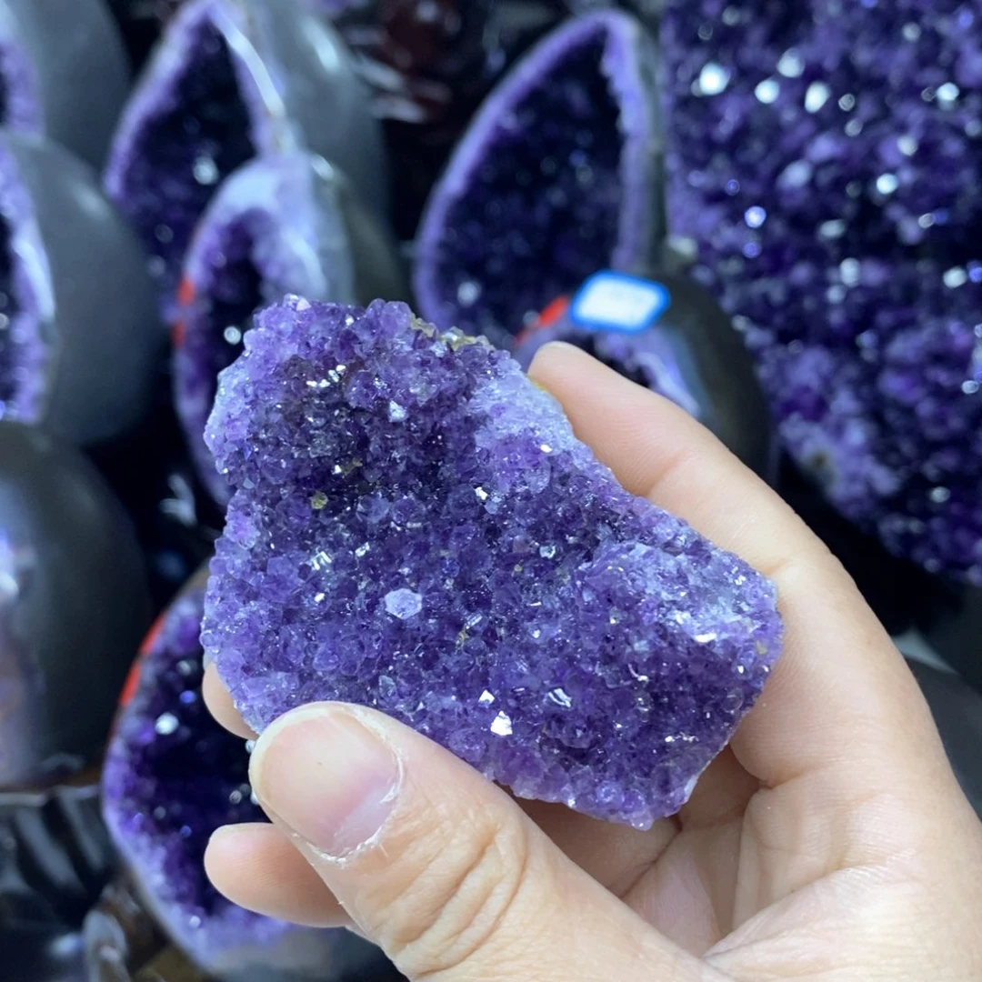 紫晶摆件未镶嵌莹