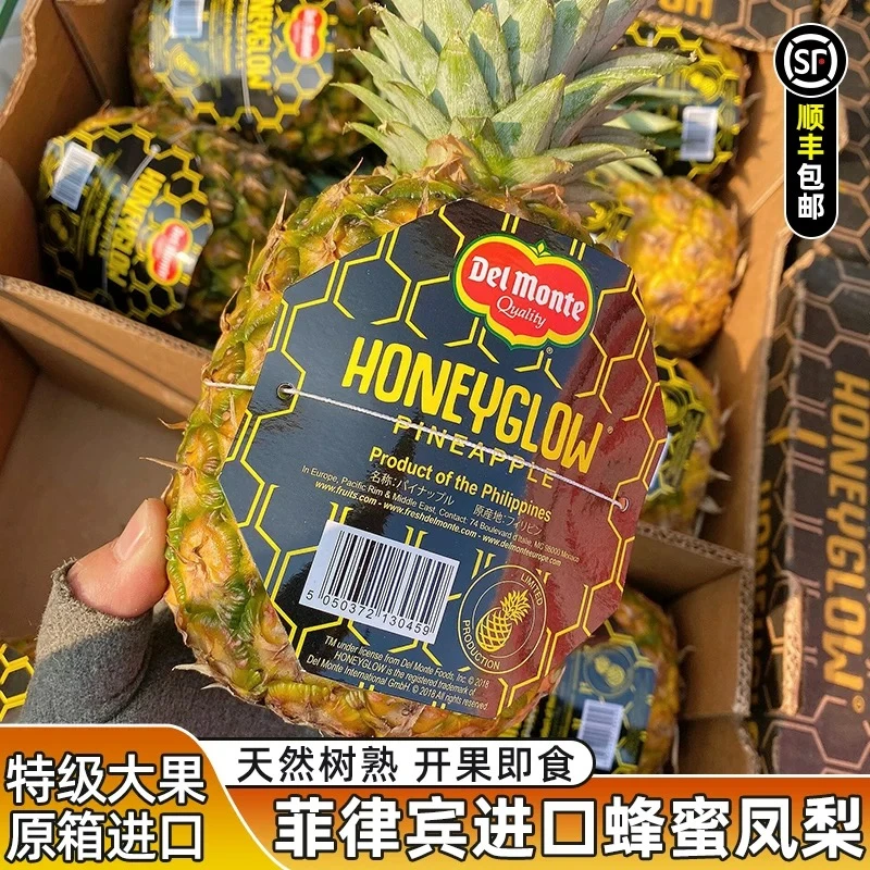 【顺丰包邮】特级进口Delmonte菲律宾帝盟蜂蜜凤梨新鲜树熟金钻菠萝
