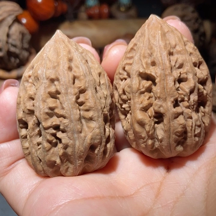 把件文玩核桃东北楸子小雪59