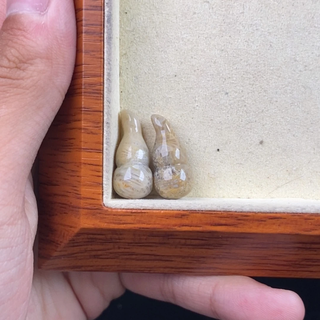 硅化玉颈饰未镶嵌咚***～