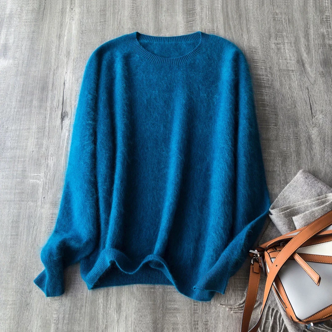 （运险+赠品）漂亮独特小衫马卡龙七色羊绒衫洋气高贵上衣