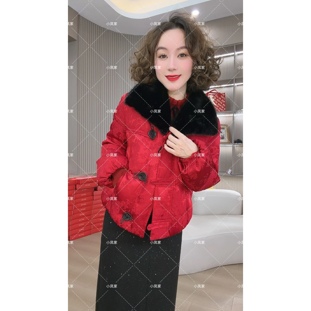 （小凤C定制）精致女人味国风羽绒外套