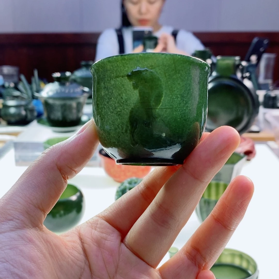 未镶嵌和田玉（青玉）摆件微瑕