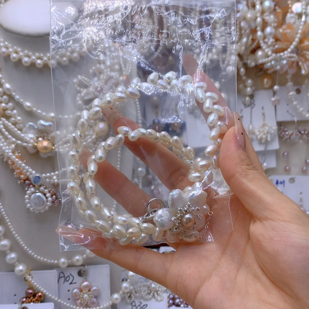 银S925镶嵌耳饰淡水珍珠瘦***瑞