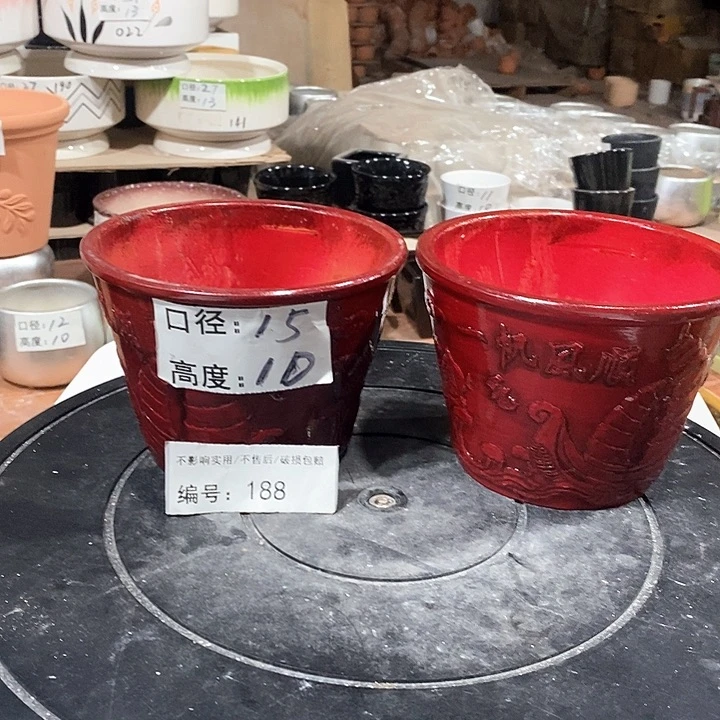 微瑕花盆-188-口15×10-2个