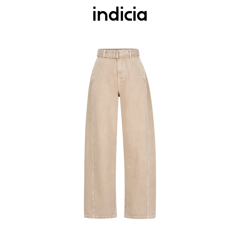 indicia标记商场同款25春新款美式复古工装牛仔裤显瘦F2A5NK063F