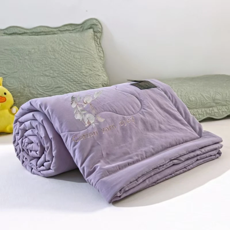 水洗棉夏被    亲肤透气