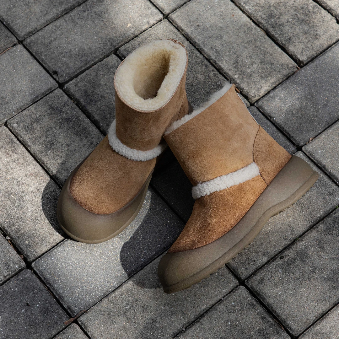 【小土豆靴】羊毛加厚保暖加绒短靴女防滑厚底东北雪地靴22-109