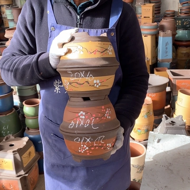 紫砂花盆紫砂花盆