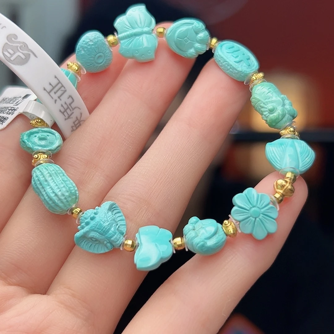 未镶嵌绿松石珠宝奇石