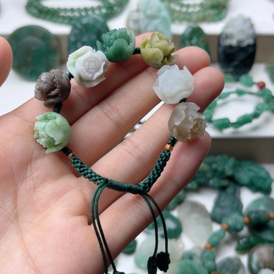 独山玉未镶嵌手串