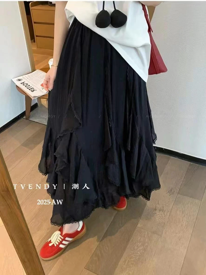 【维维66精选】不规则花边裙