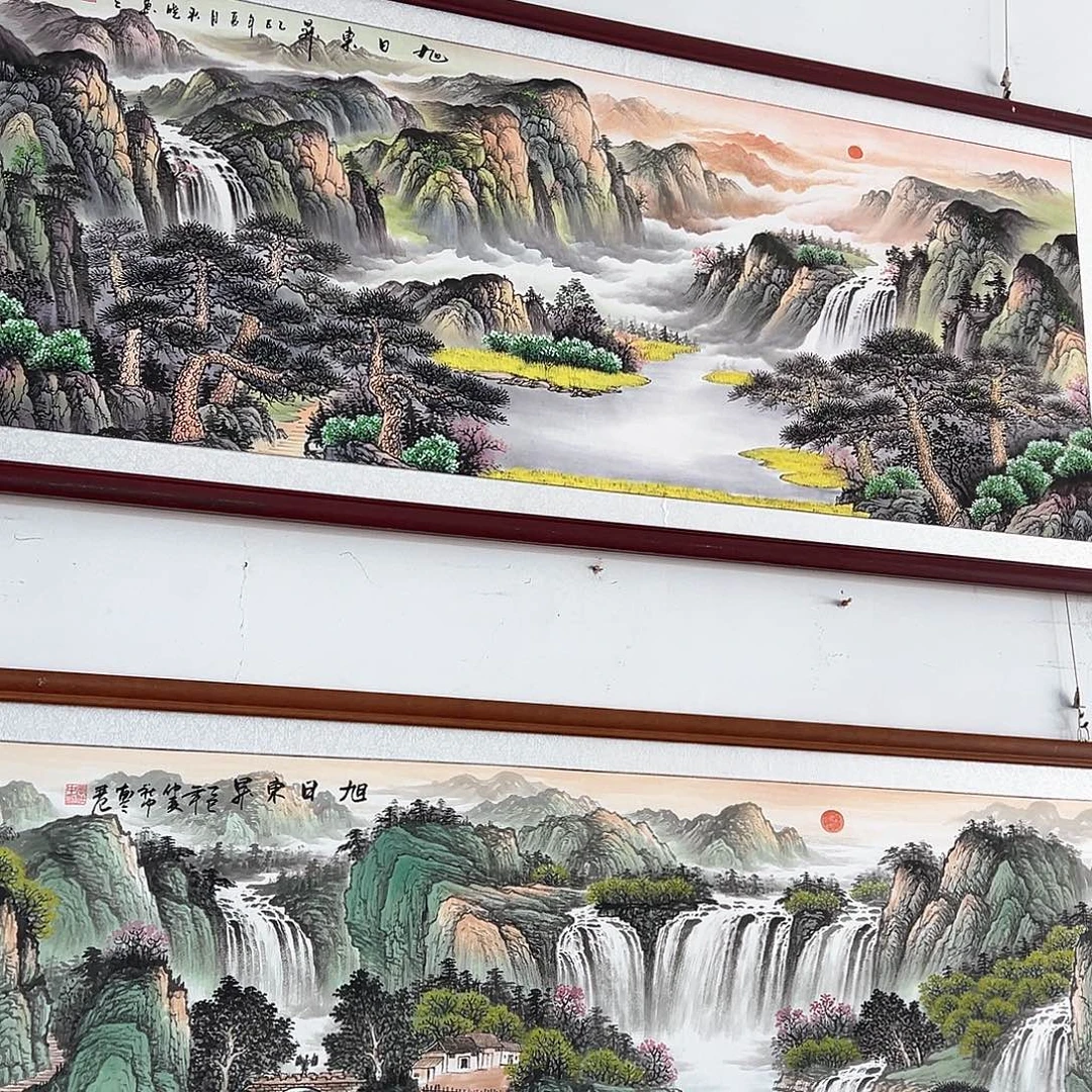 迈***尔国画手绘保证假一罚万