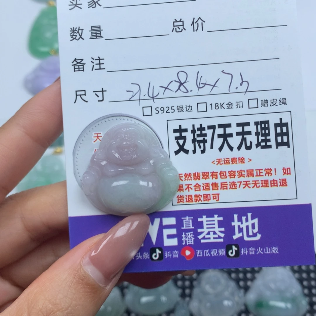 翡翠未镶嵌颈饰天然