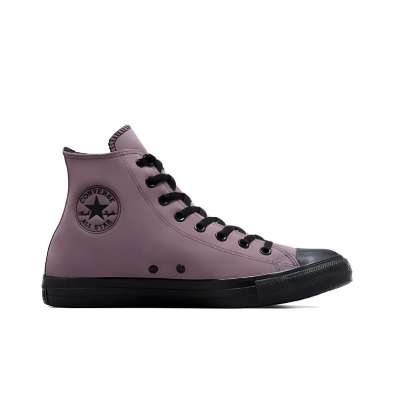 CONVERSE/匡威AII Star冬季加绒保暖麂皮黑紫色男女帆布鞋A05612C